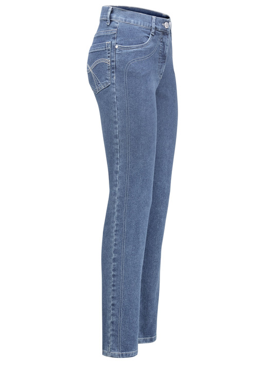 Hosen mit Knopf- und Reissverschluss - Power-Stretch-Jeans, in Größe 017 bis 092, in Farbe JEANSBLAU Ansicht 1