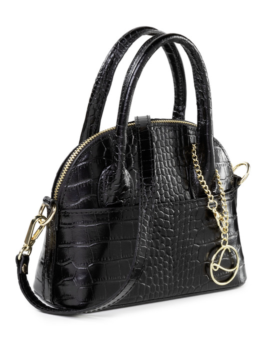 Taschen - Laurina Mini-Tasche mit Reptilprägung, in Farbe SCHWARZ Ansicht 1